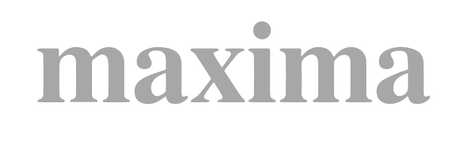 Logo der Zeitschrift maxima in s/w